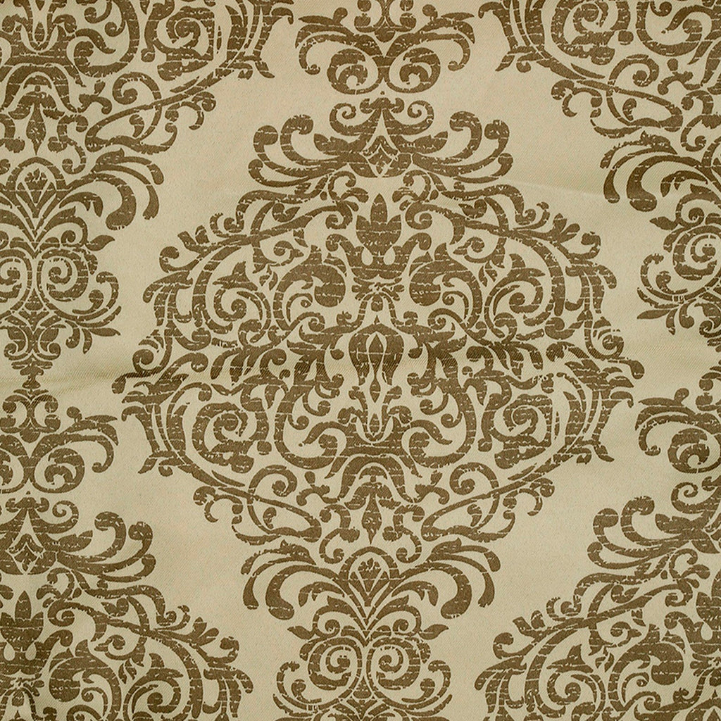 Premium Beige Printed Window Curtains – Set of 2