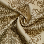 Premium Beige Printed Window Curtains – Set of 2