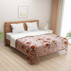 Soft Cotton Floral Pink Single Winter Quilt
