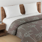 Artistic Cotton Abstract Blue Single AC Quilt