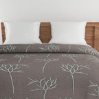 Artistic Cotton Abstract Blue Single AC Quilt