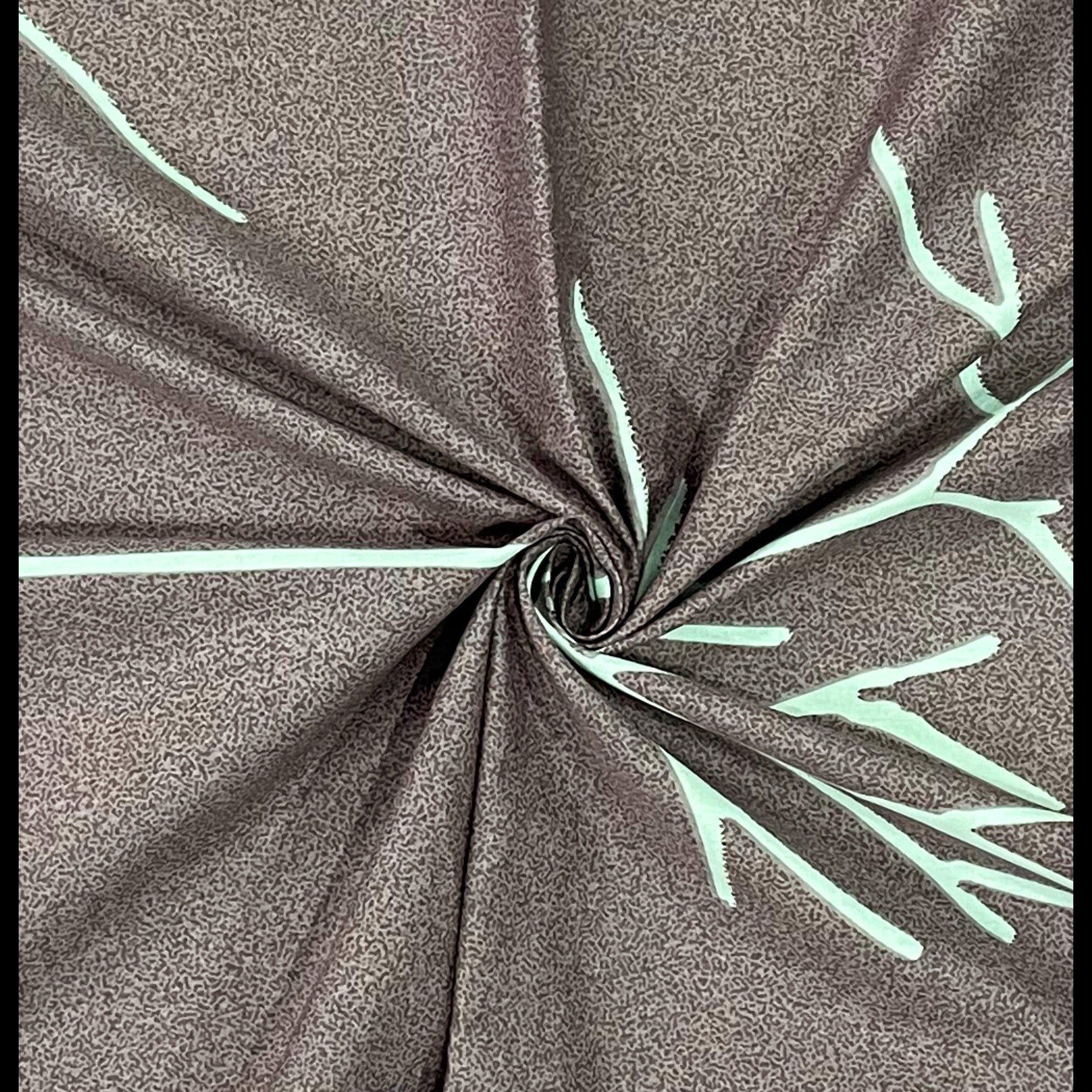 Elegant Pure cotton Motif Purple Double AC Quilt