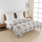 Modern Cotton Geometric White/neutral Single Winter Quilt