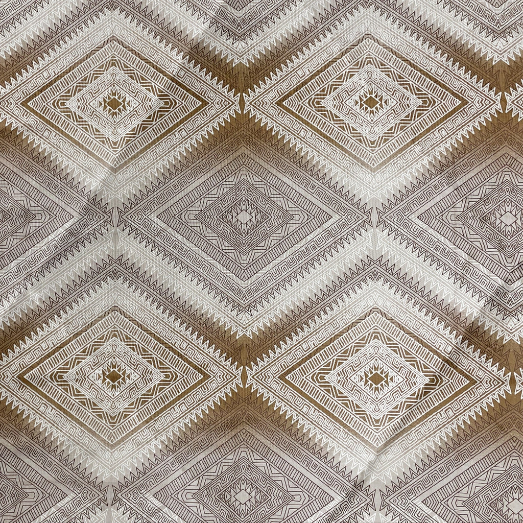 Elegant Pure cotton Motif Brown Double AC Quilt