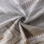 Elegant Pure cotton Motif Brown Double AC Quilt