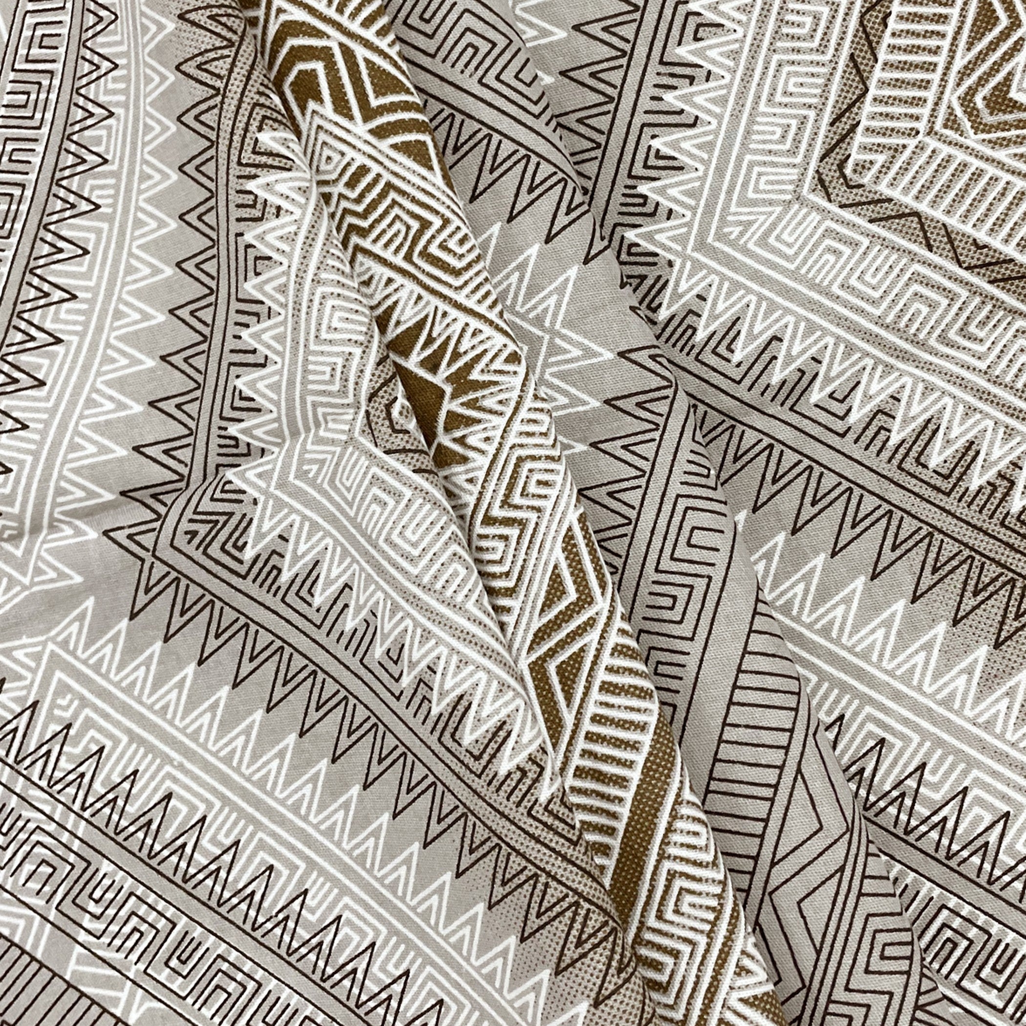 Elegant Pure cotton Motif Brown Double AC Quilt