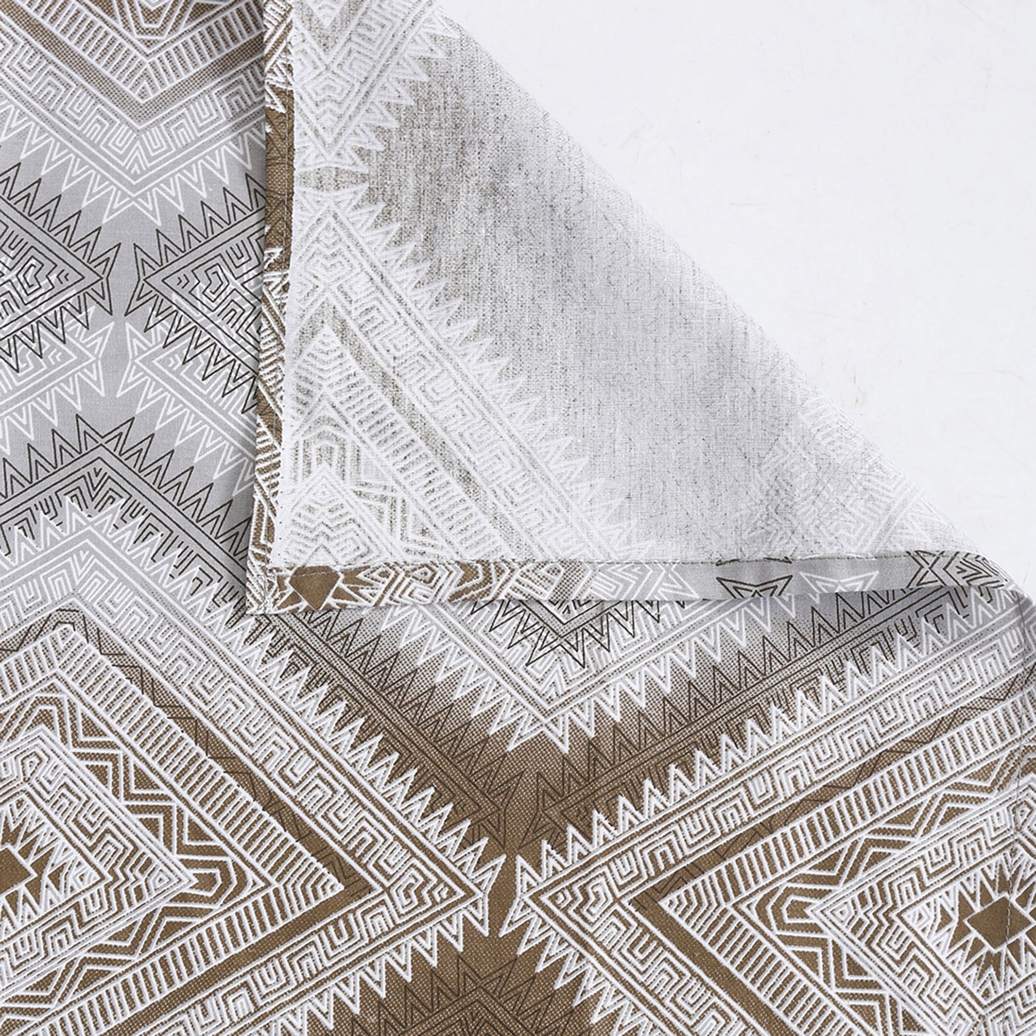 Elegant Pure cotton Motif Brown Double AC Quilt