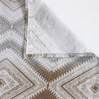 Modern Cotton Geometric White/neutral Single AC Quilt