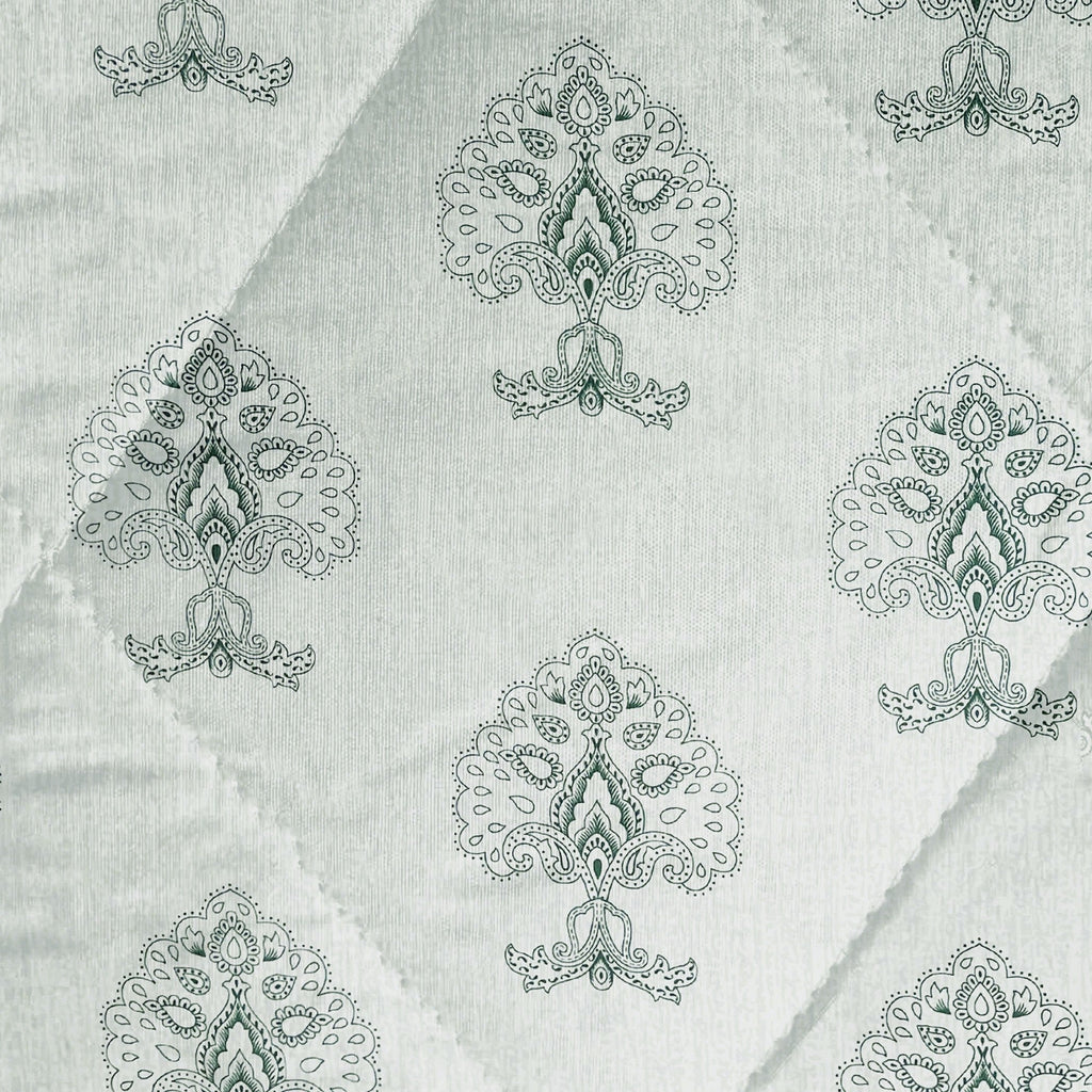 Elegant Pure cotton Motif Blue Double AC Quilt