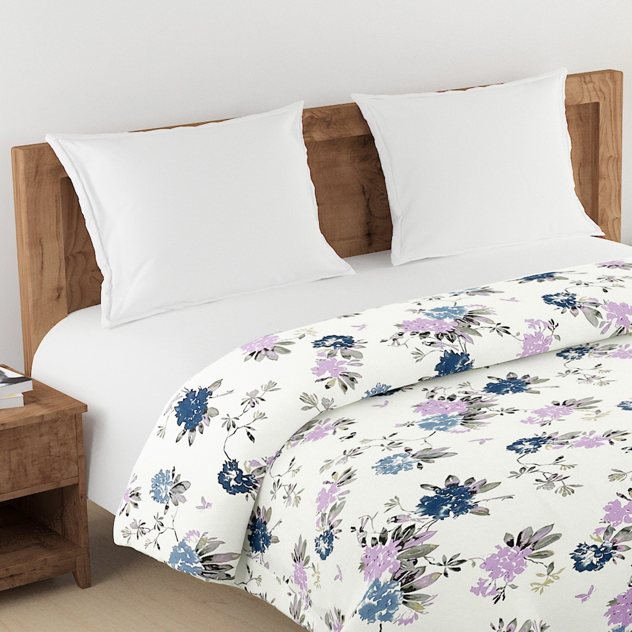 Soft Cotton Floral Blue Single Winter Quilt
