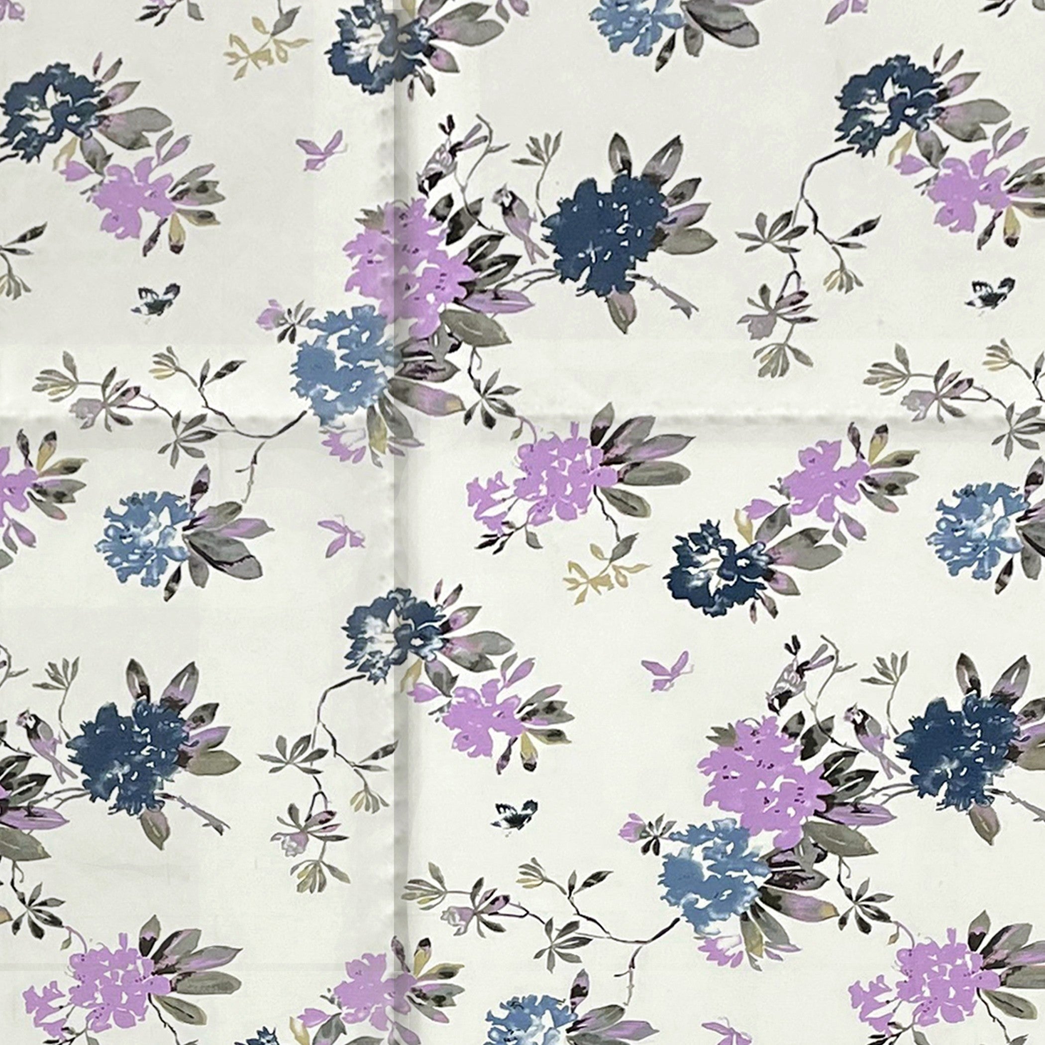 Soft Pure cotton Floral Blue Double AC Quilt