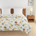 Premium Nature Pure Cotton AC Quilt 150 GSM Yellow Pack of 1