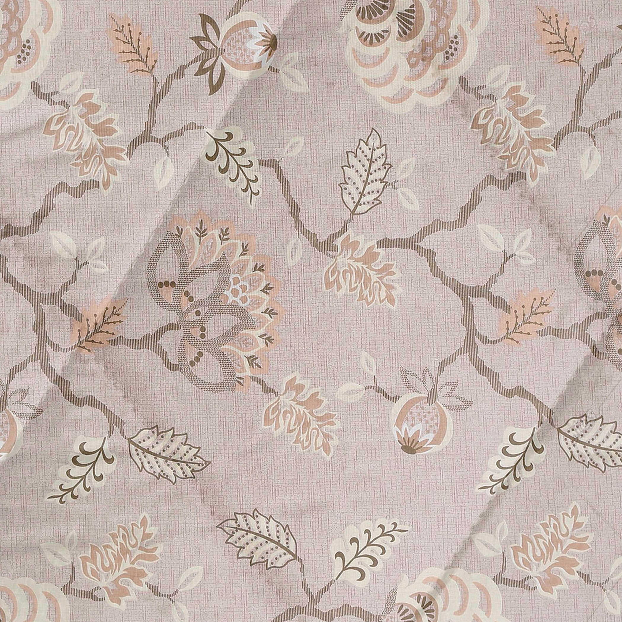 Soft Pure cotton Floral Beige Double AC Quilt