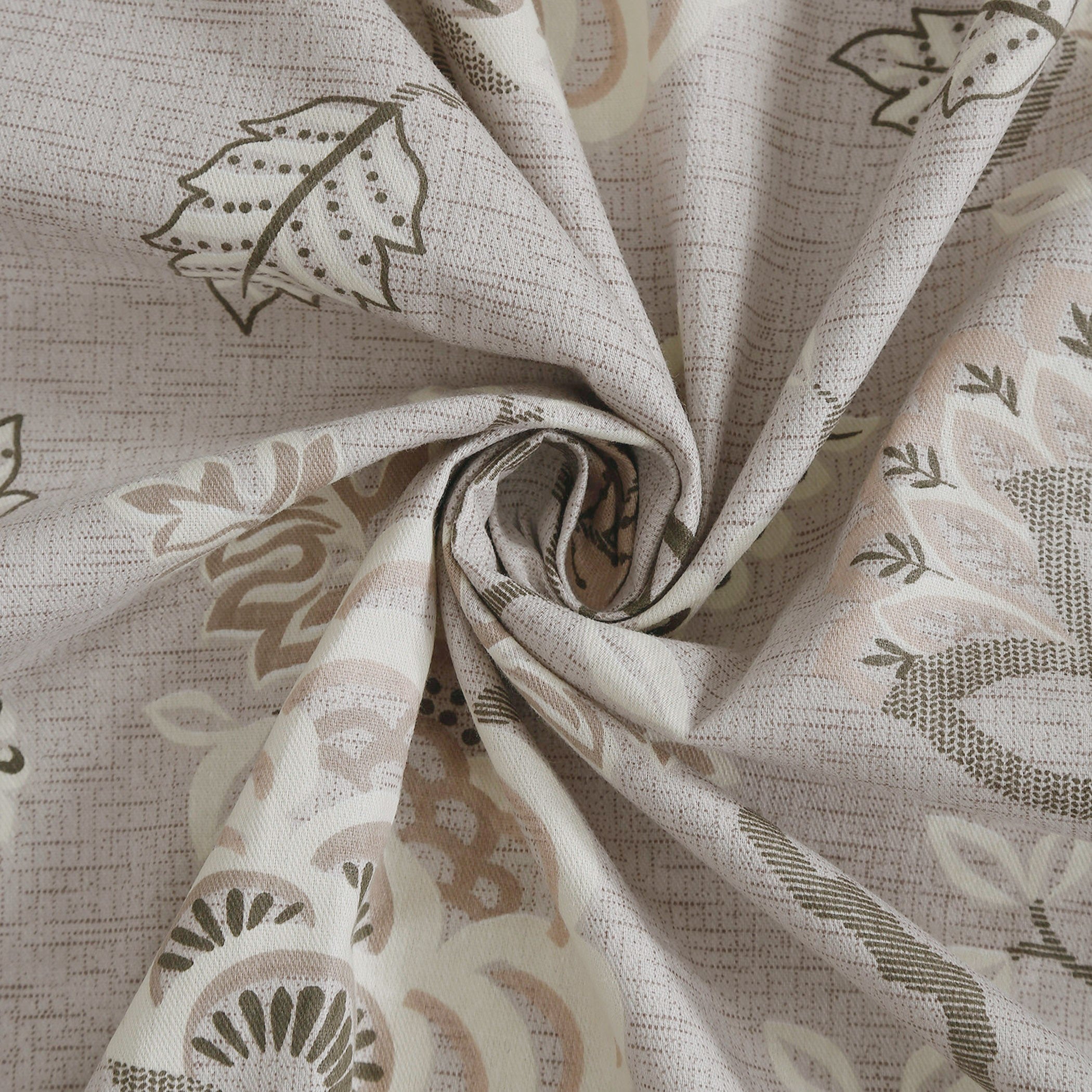 Soft Cotton Floral Brown Single AC Quilt