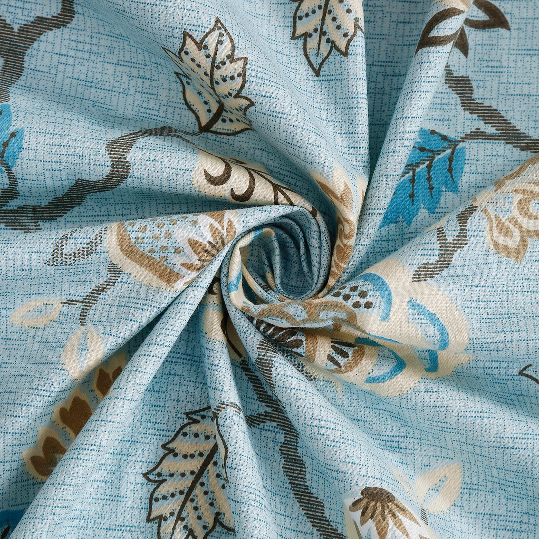Soft Pure cotton Floral Blue Double Winter Quilt