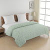 Artistic Pure cotton Abstract Green Double AC Quilt