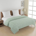 Elegant Cotton Motif Green Single Winter Quilt