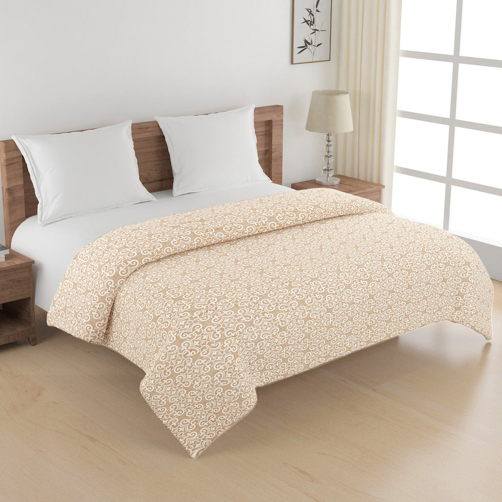 Artistic Pure cotton Abstract Beige Double Winter Quilt