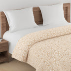 Elegant Cotton Motif Beige Single AC Quilt