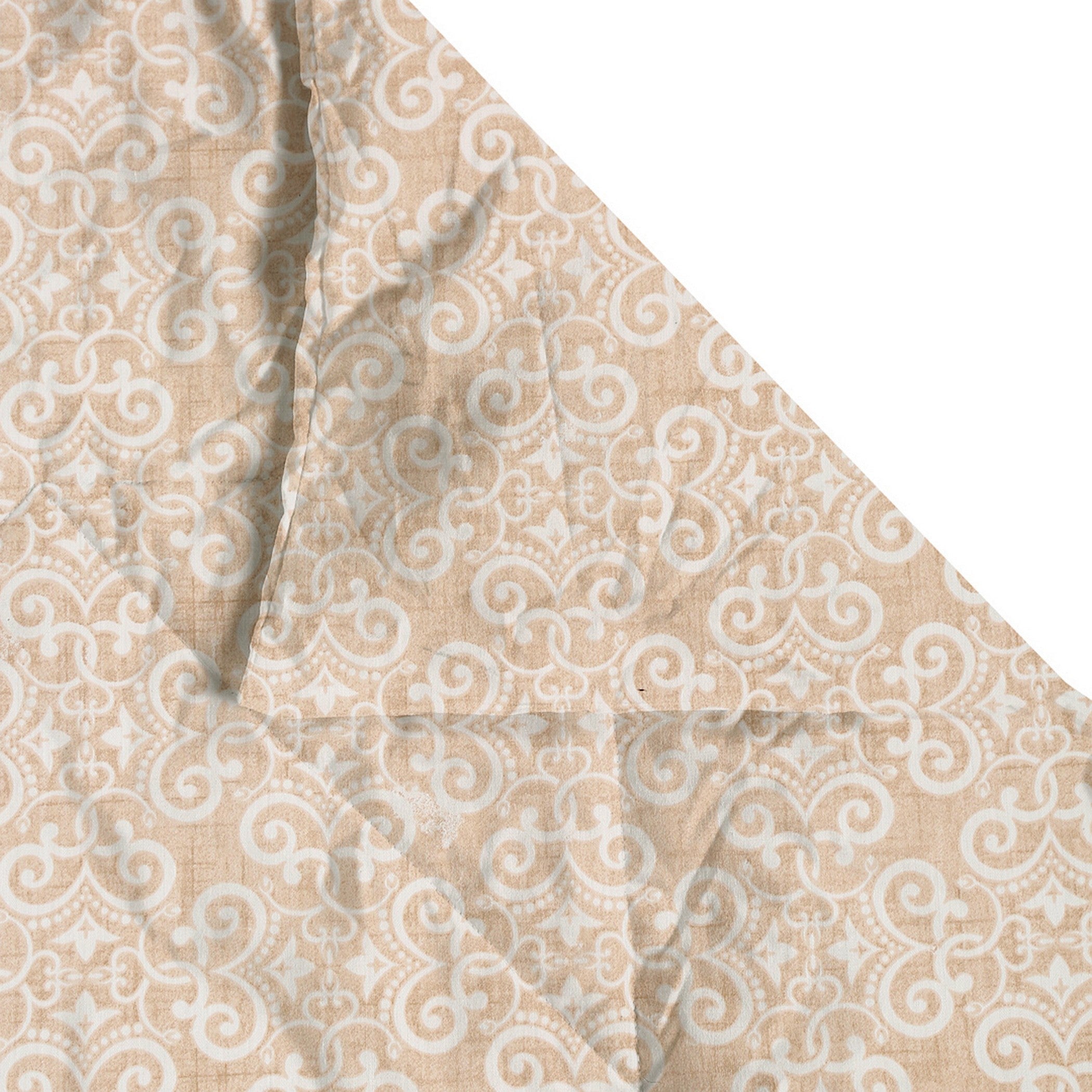 Artistic Pure cotton Abstract Beige Double Winter Quilt