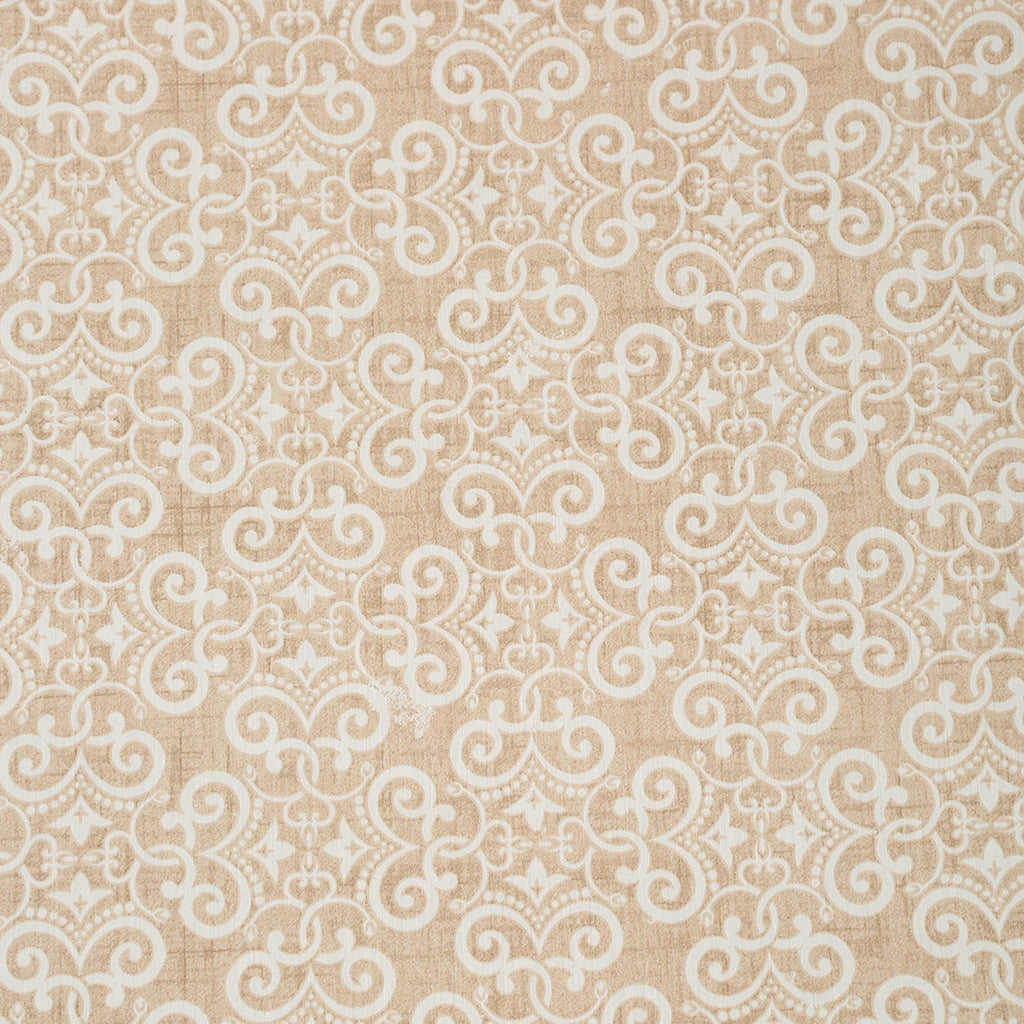 Elegant Cotton Motif Beige Single AC Quilt