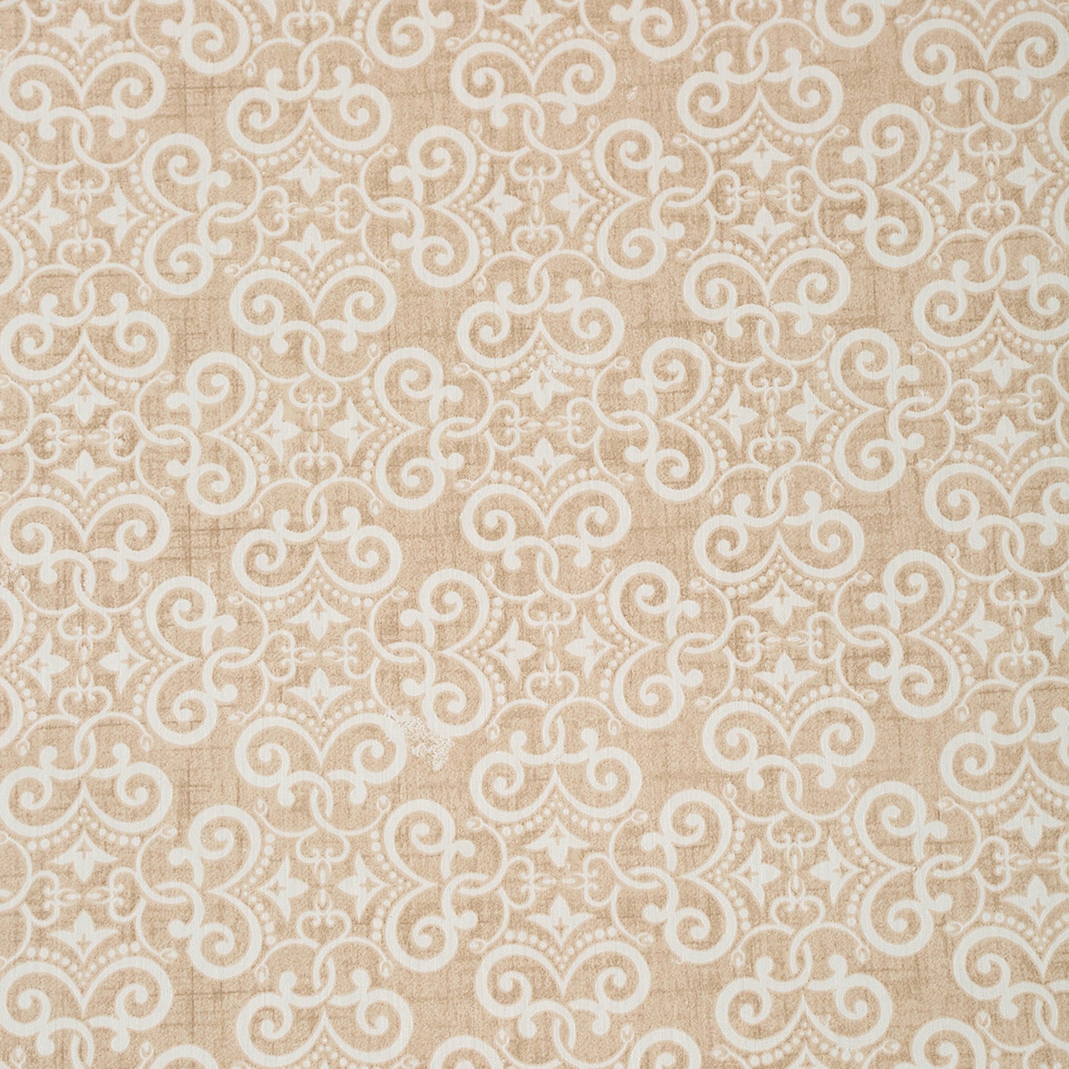 Elegant Cotton Motif Beige Single AC Quilt
