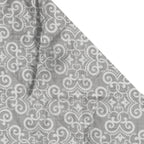 Elegant Cotton Motif Grey Single Winter Quilt