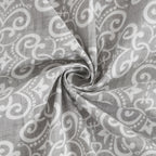Elegant Cotton Motif Grey Single Winter Quilt