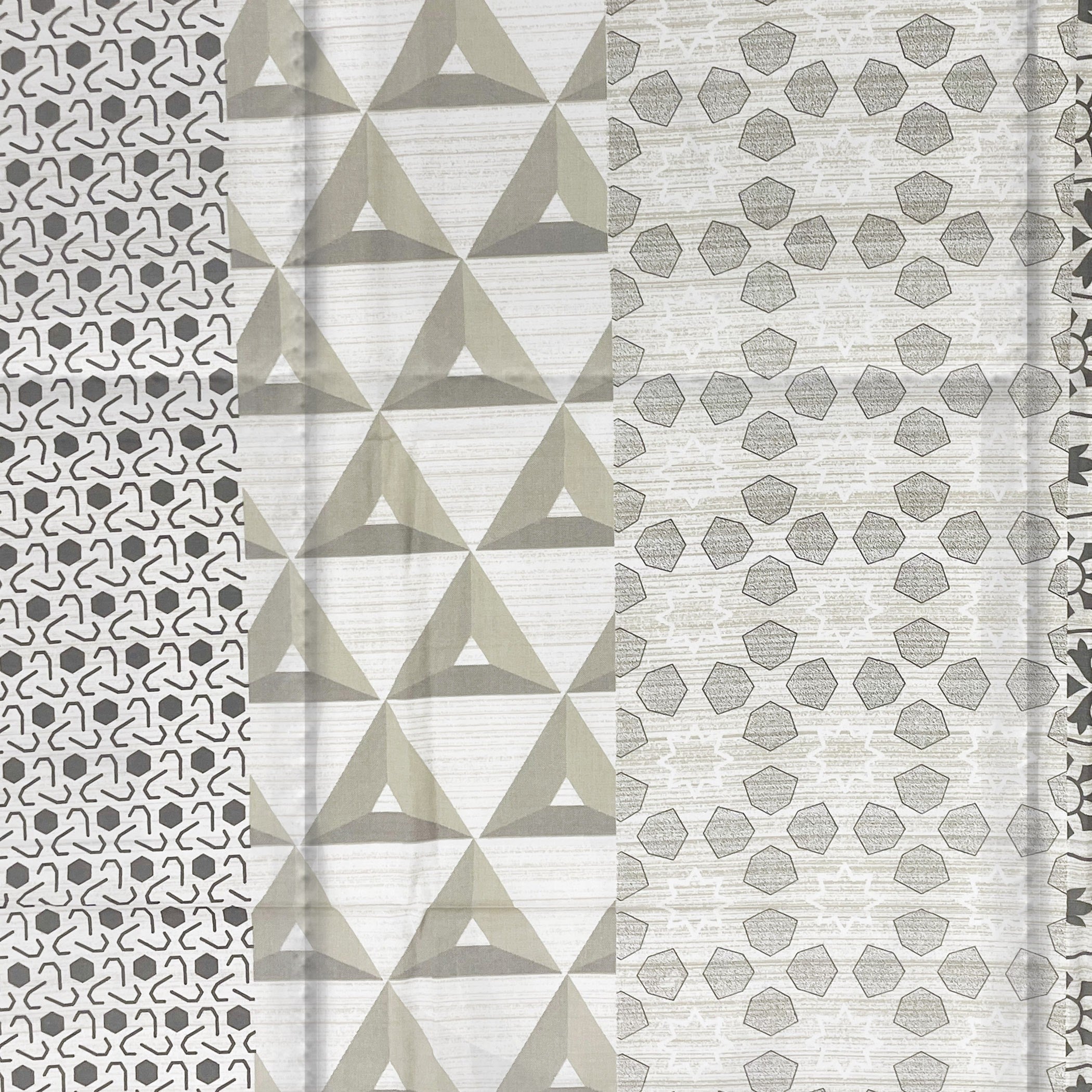 Modern Cotton Geometric Beige Single AC Quilt