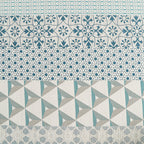 Modern Cotton Geometric Blue Double AC Quilt