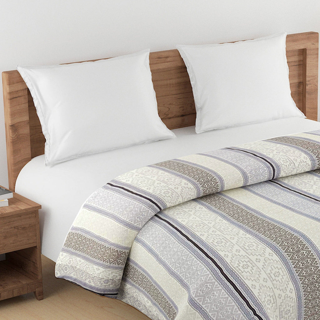 Modern Pure cotton Geometric Blue Double Winter Quilt