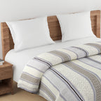 Modern Pure cotton Geometric Blue Double Winter Quilt