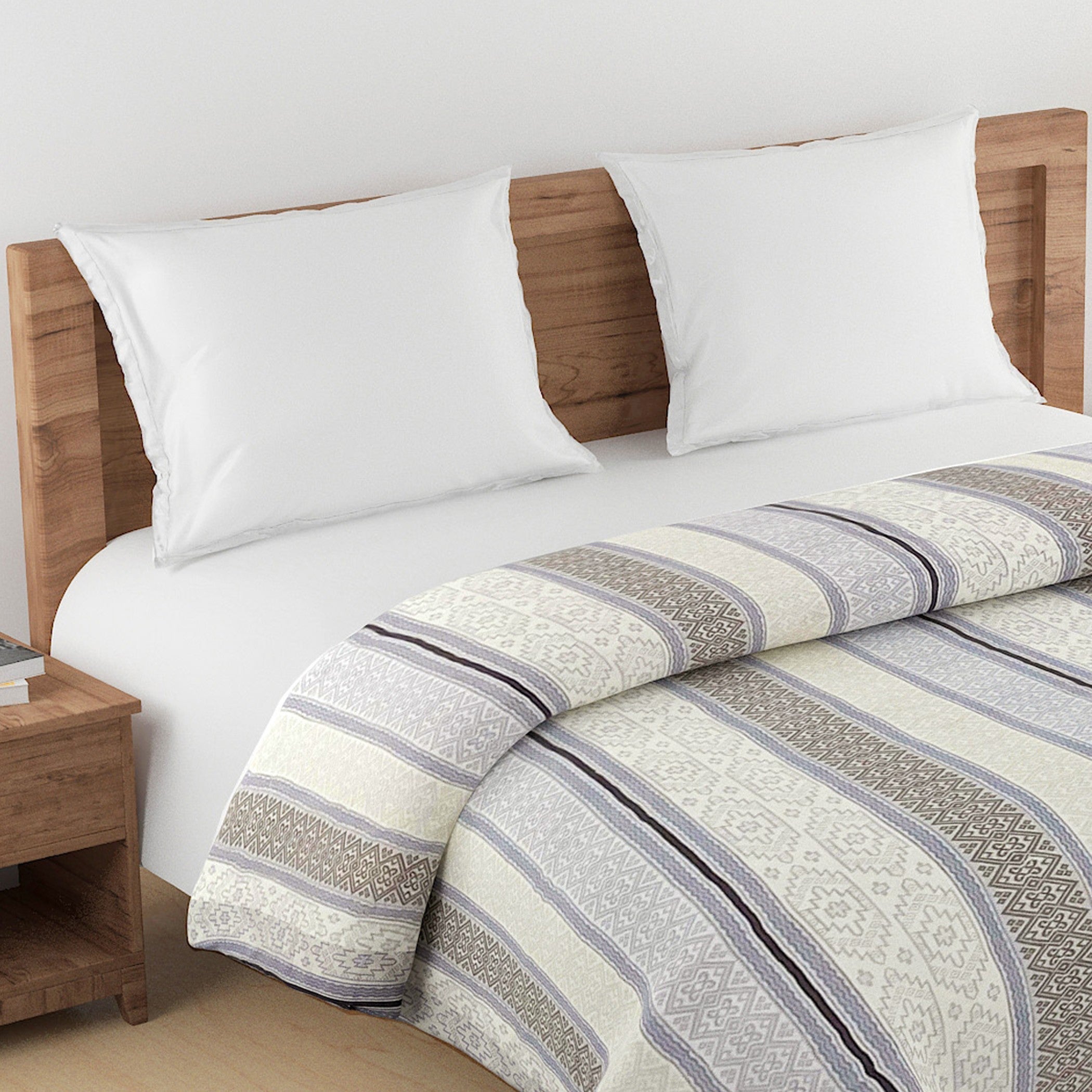 Modern Pure cotton Geometric Blue Double Winter Quilt