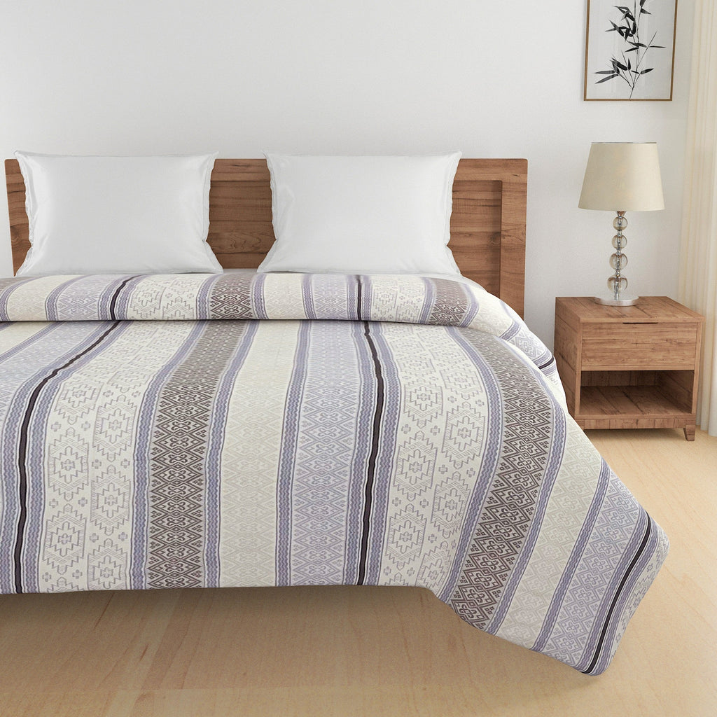 Modern Pure cotton Geometric Blue Double Winter Quilt