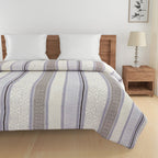 Modern Pure cotton Geometric Blue Double Winter Quilt