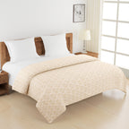 Beige Paisley Diamond Double Dohar – Soft, Breathable & Lightweight