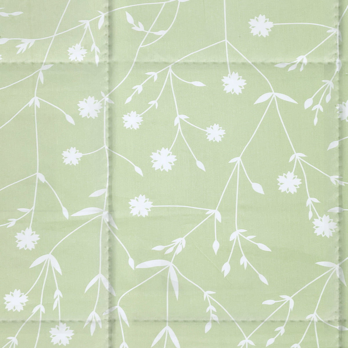 Premium Geometric Pure Cotton AC Quilt 150 GSM Green Pack of 1
