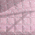 Soft Cotton Floral Pink Double AC Quilt