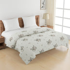 Soft Cotton Floral Grey Single Winter Quilt