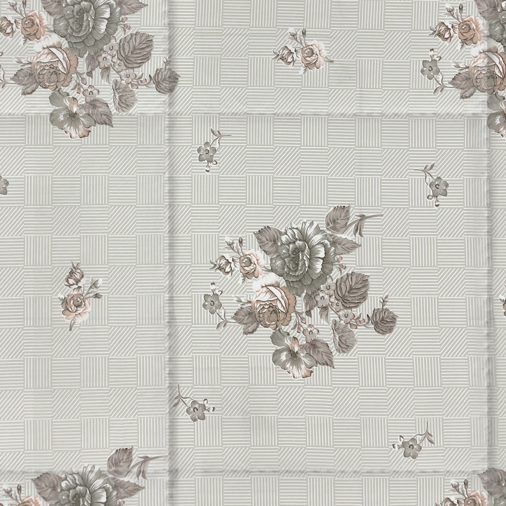 Soft Pure cotton Floral Grey Double AC Quilt