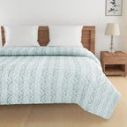 Modern Pure cotton Geometric Blue Double AC Quilt