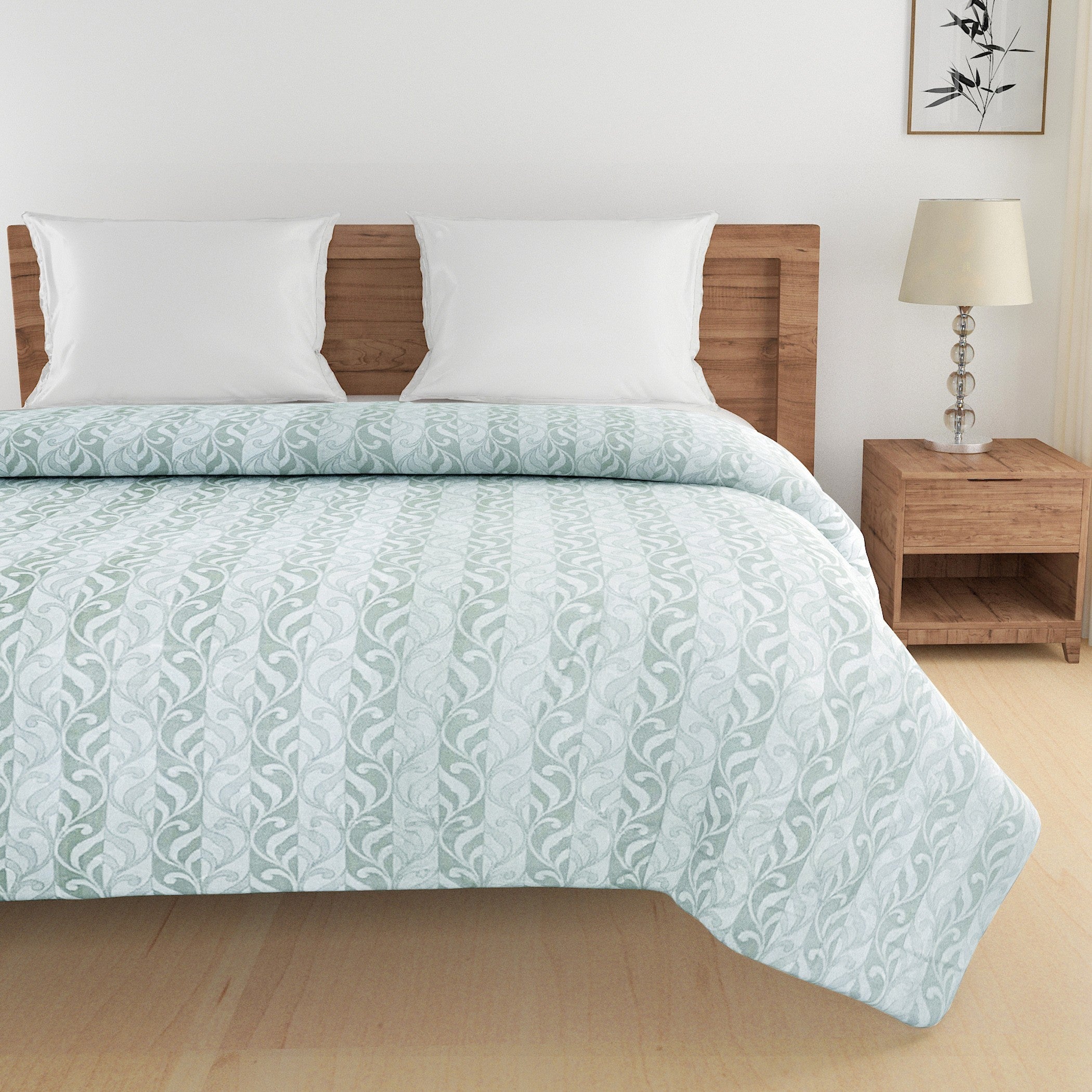 Modern Pure cotton Geometric Blue Double Winter Quilt