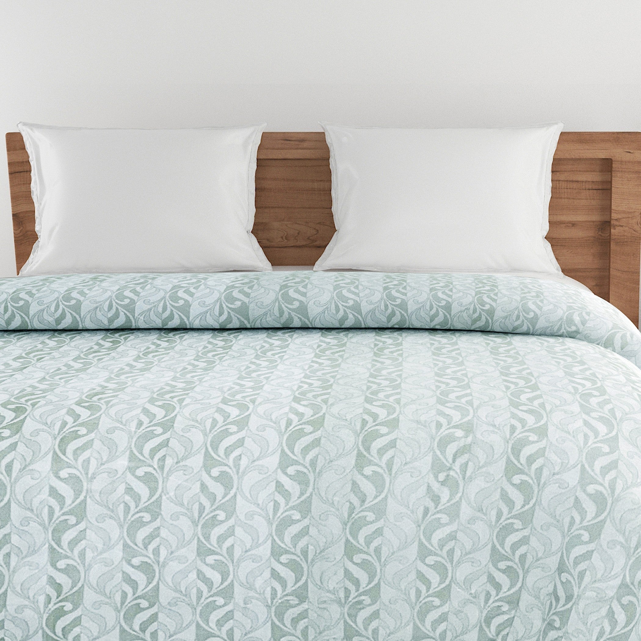 Artistic Cotton Abstract Blue Single AC Quilt