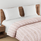 Artistic Cotton Abstract Brown Single Winter Quilt