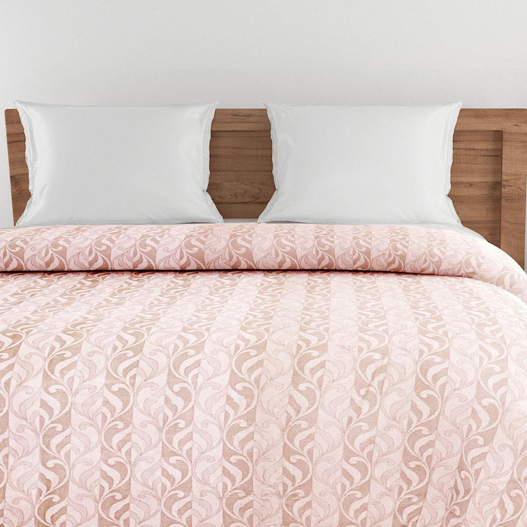 Artistic Cotton Abstract Brown Single Winter Quilt