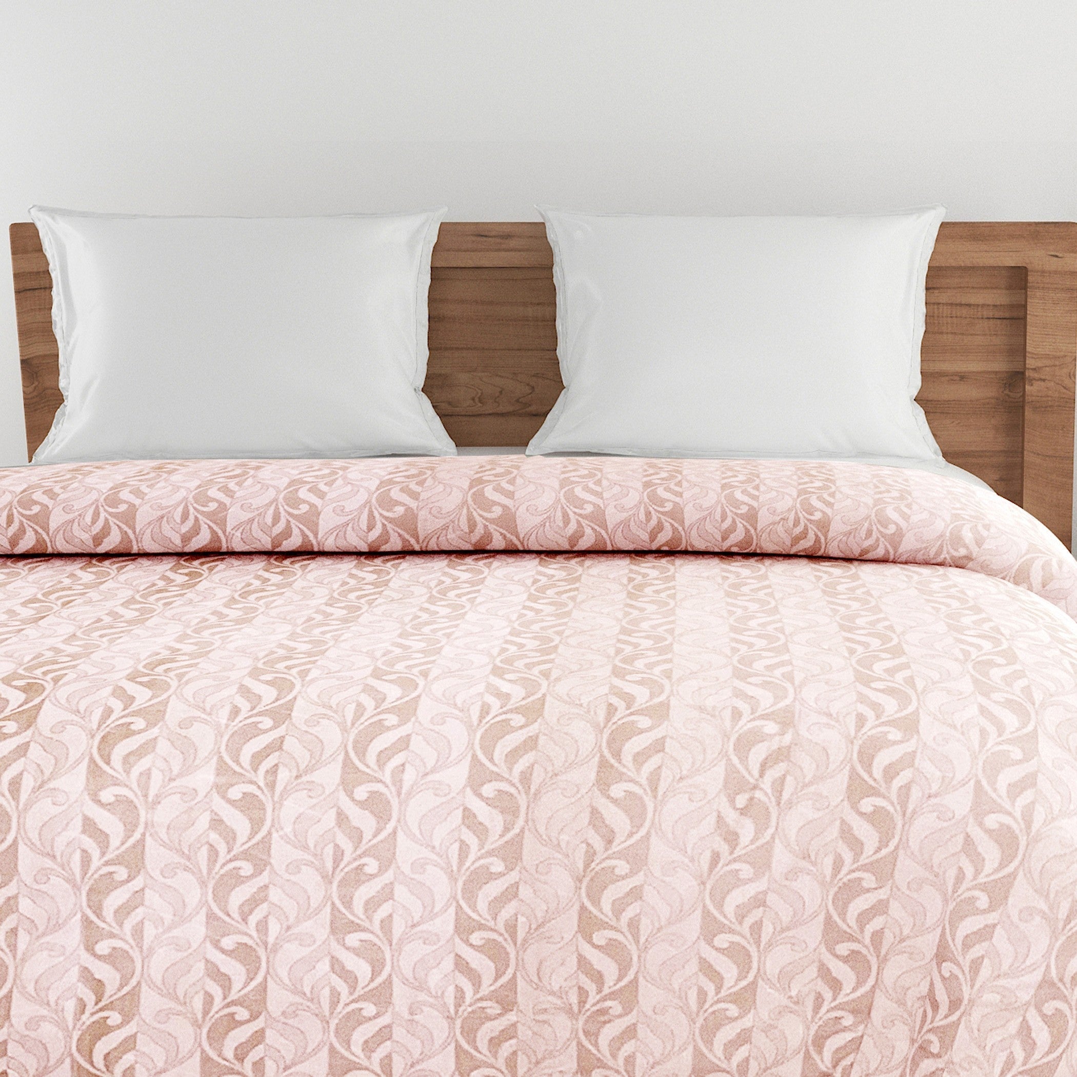 Artistic Cotton Abstract Brown Single AC Quilt