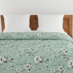 Soft Cotton Floral Green Single Winter Quilt