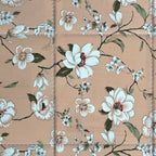 Soft Pure cotton Floral Beige Double AC Quilt
