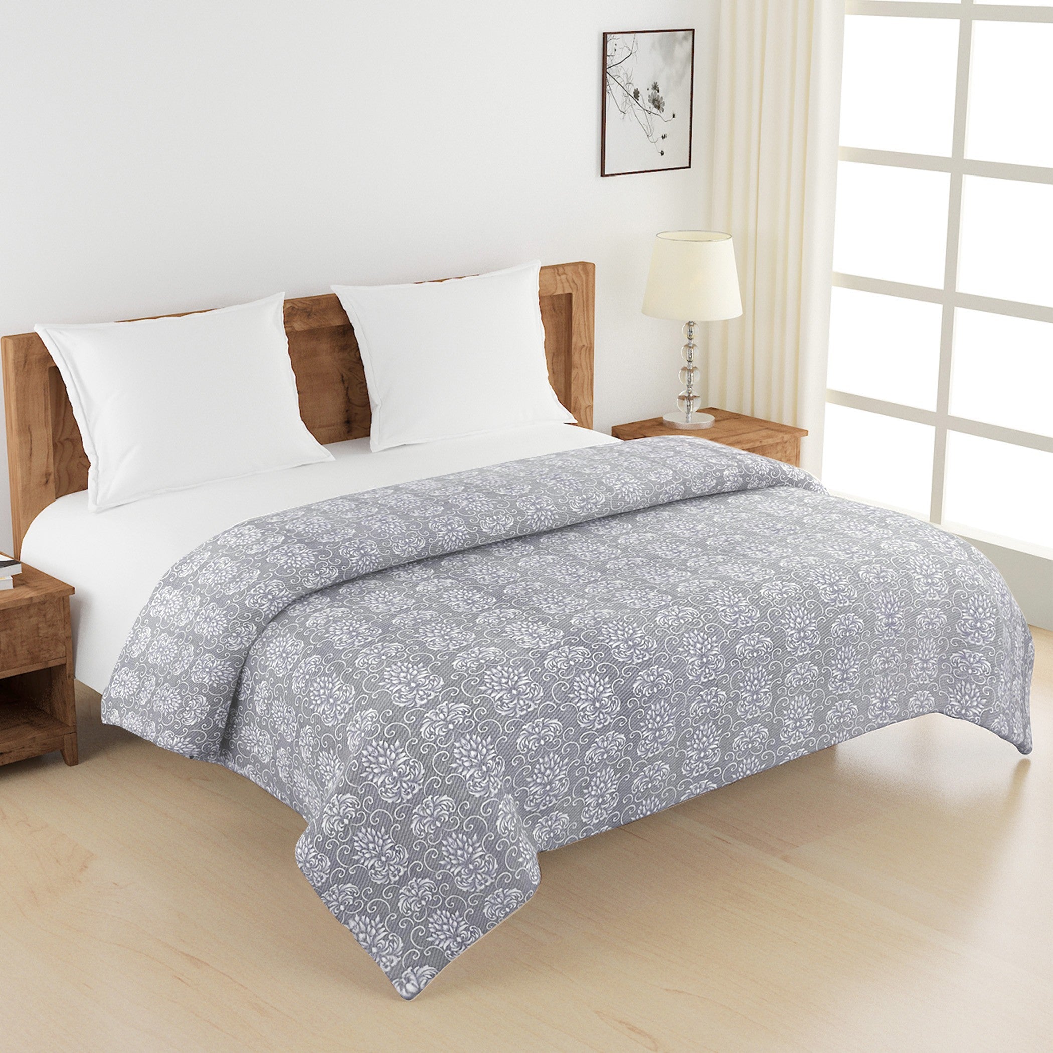 Modern Pure cotton Geometric Purple Double Winter Quilt