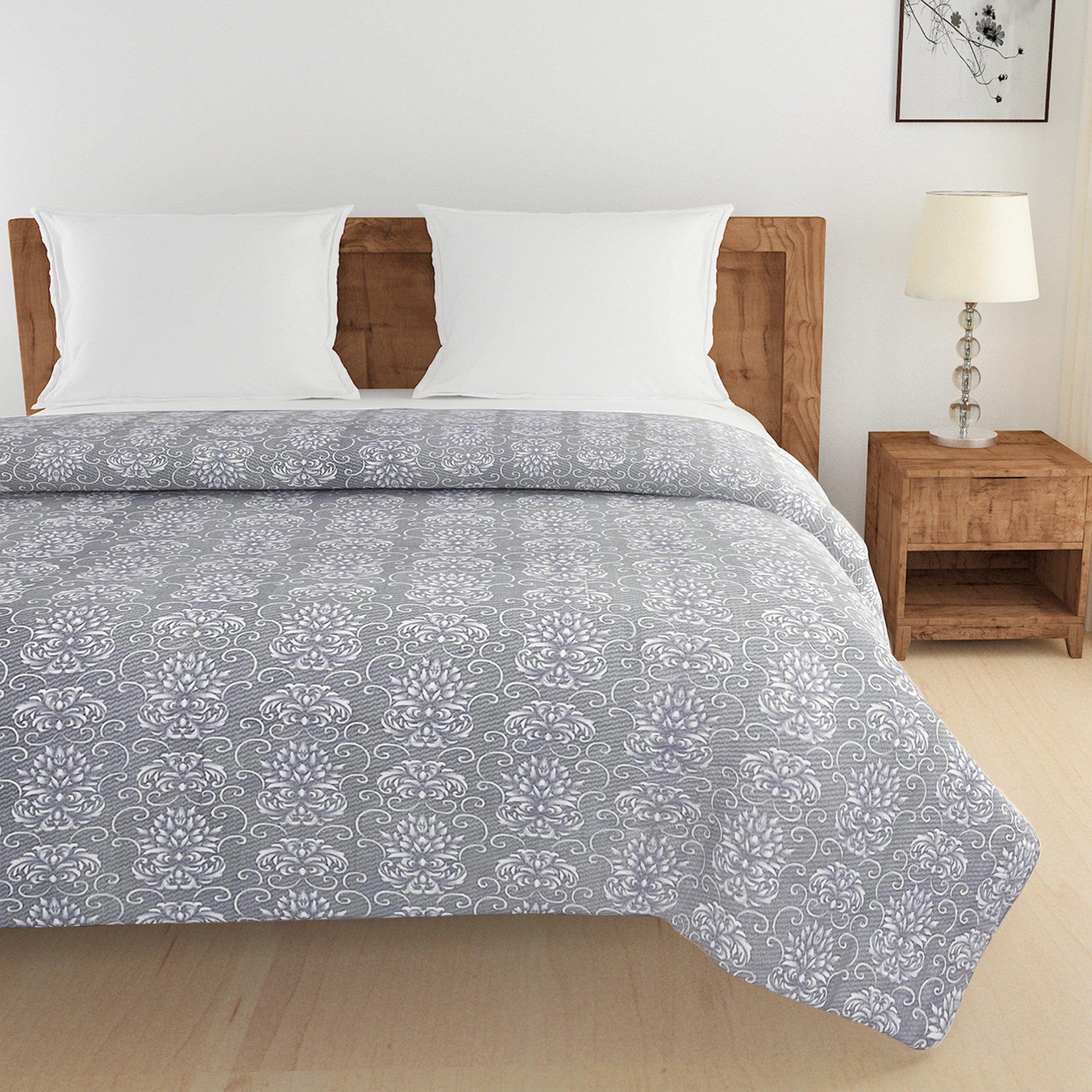 Modern Pure cotton Geometric Purple Double Winter Quilt